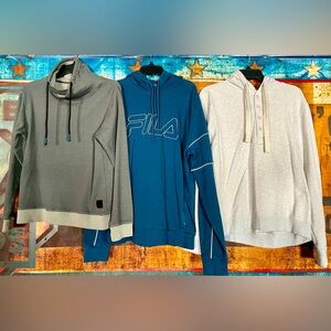 Lot of 3 Men’s Small Hoodies / Sweatshirts